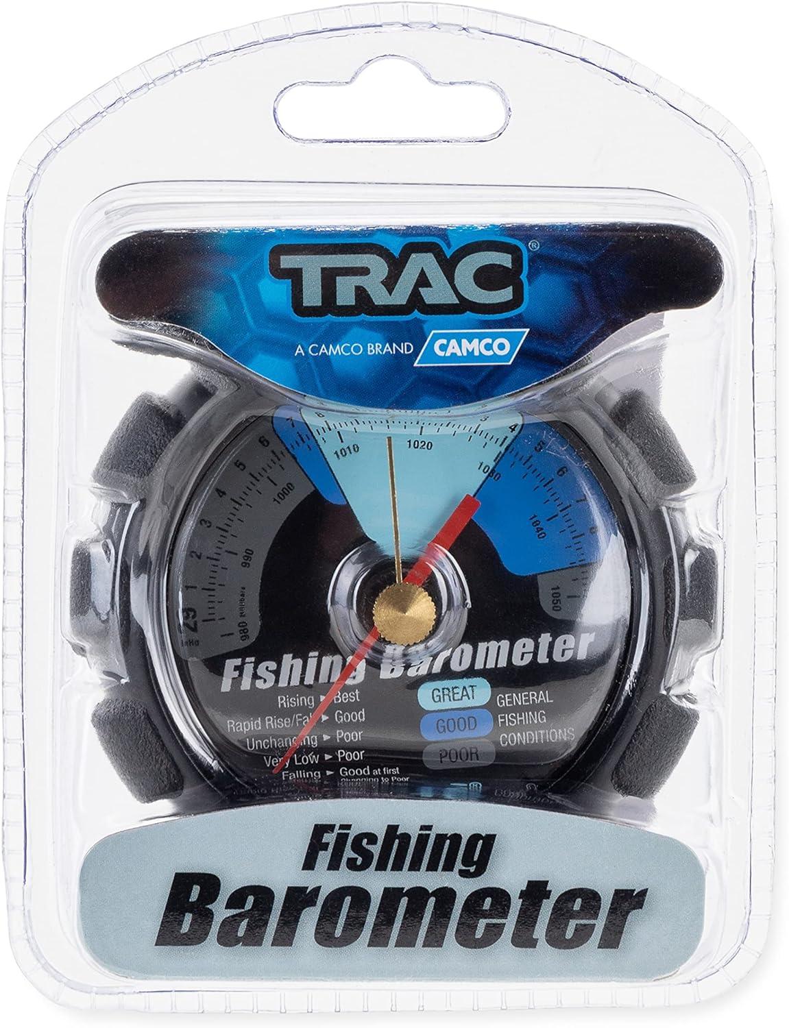 imageCamco TRAC Outdoors Fishing Barometer  Features an Adjustable Pressure Change Indicator with Reference Marker ampamp ColorCoded Dial  Easily Calibrates to Local Barometric Pressure 69200