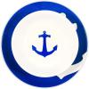 imageCamco Blue and White Nautical Design 12 Piece Dishware Set Includes Marine Style Plates and Bowls  Perfect Boating Sailing Fishing The Beach and More  Melamine Material 41951