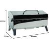 imageKuuma quotKuuma Premium Stainless Steel Mountable Charcoal Grill wInner Lid Liner by Camco Compact Portable Size Perfect for Boats Tailgating and More  Stow N Go 160quotquot 58110quot silverCharcoal