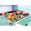 imageKuuma quotKuuma Premium Stainless Steel Mountable Charcoal Grill wInner Lid Liner by Camco Compact Portable Size Perfect for Boats Tailgating and More  Stow N Go 160quotquot 58110quot silverPropane