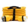 imageCamco PowerGrip 25Foot MarineBoat Extension Cord with 50M50F Locking Adapters  Allows for Easy Boat Connection to Distant Power Outlets 5562125