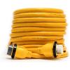 imageCamco PowerGrip 25Foot MarineBoat Extension Cord with 50M50F Locking Adapters  Allows for Easy Boat Connection to Distant Power Outlets 5562150