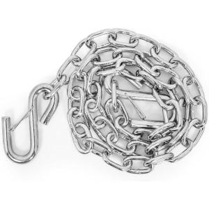 imageCamco Heavy Duty Steel 48quot Safety Chain with Spring Hooks  Secures Tow Vehicle to Trailer  Class I 2000 lb Capacity  Great for RV Trailer and Boat Towing Rust Resistant  5002248 Length  2 000 lb Capacity