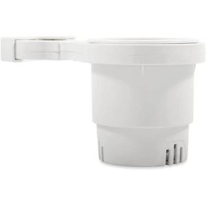 imageCamco Small Clamp Mounted Cup HolderProvides a Secure Location for Your BeverageMountable for Up to 114Inch RailGray 53093White