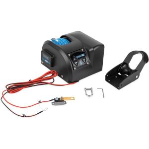 imageCamco TRAC Outdoors StrikeZone 25 Electric Anchor Winch  Features a HighEfficiency 12Volt DC All Steel Gear Motor  Includes 100Feet of 532Inch PreWound Braided Anchor Rope 69001