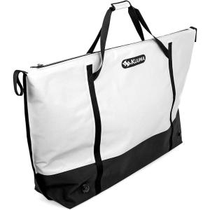 imageKuuma Heavy Duty 210 Quart Insulated Fish Bag with Drain Plug 50184 WhiteBlack210 Quart