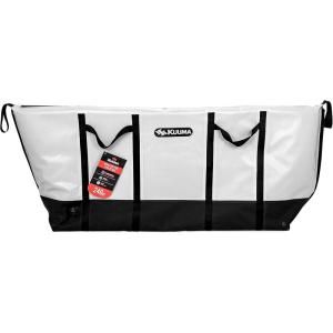 imageKuuma Heavy Duty 210 Quart Insulated Fish Bag with Drain Plug 50184 WhiteBlack240 Quart