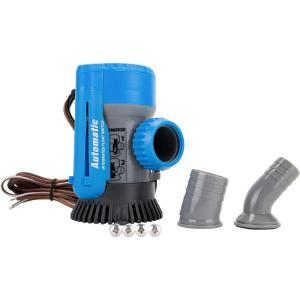 imageTRACOutdoor Products Automatic Bilge Pump 8001100 GPH 34quot ampamp 118quot Outlet  Designed for Easy Installation and Retrofitting  Ideal for All Watercraft 69311 30047234