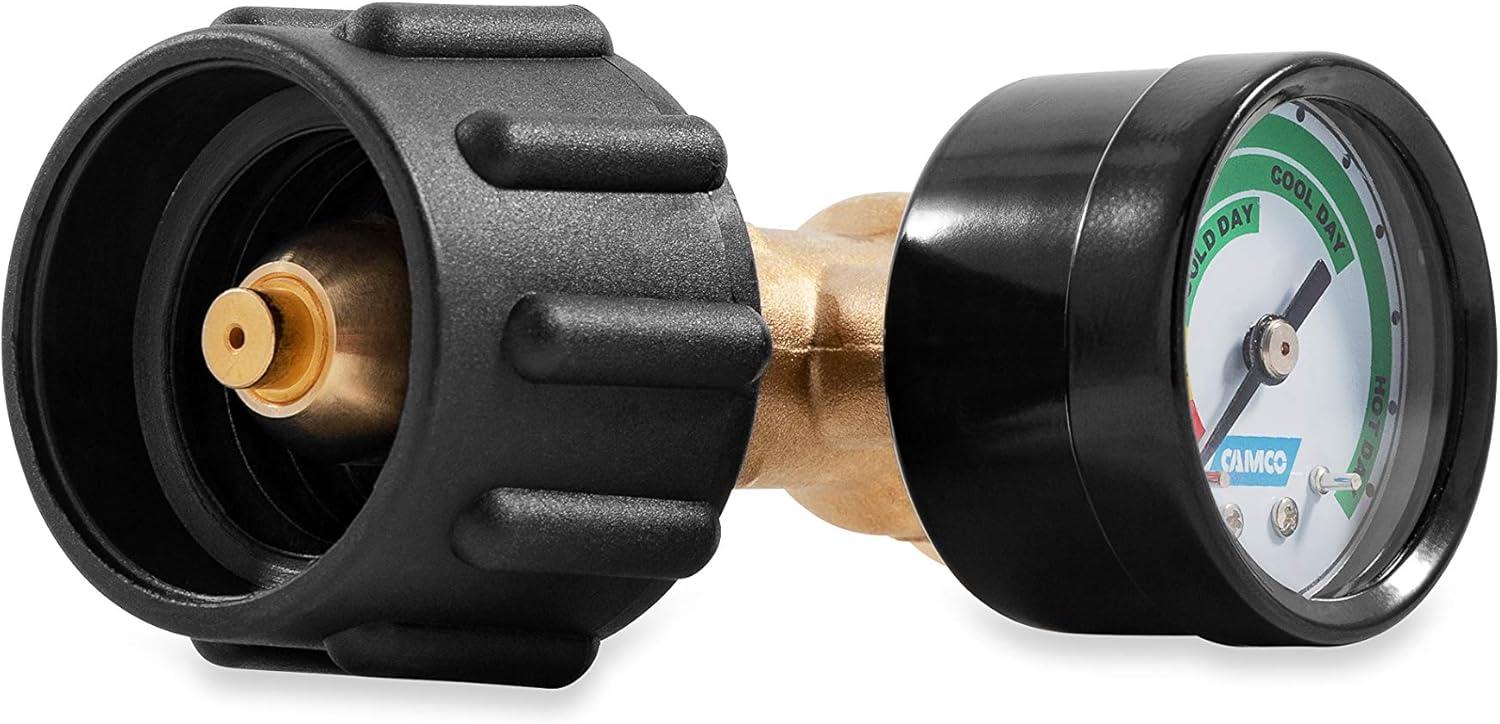 imageCamco RV Propane Gauge and Leak Detector  Features Type 1 Connection for RVing Boating Gas Grills and More 59023