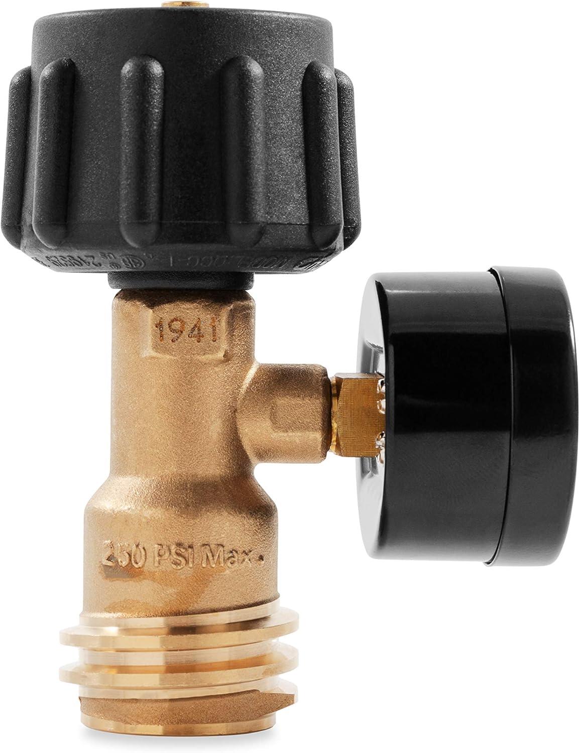 imageCamco RV Propane Gauge and Leak Detector  Features Type 1 Connection for RVing Boating Gas Grills and More 59023