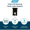 imageCamco 42733 Fabric Party Light Holders Black 7 Pack7 Pack