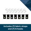 imageCamco 42733 Fabric Party Light Holders Black 7 Pack7 Pack
