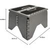 imageCamco 43635 Plastic Folding Step Stool with NonSkid  SilverSilver