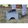 imageCamco 43635 Plastic Folding Step Stool with NonSkid  SilverSilver