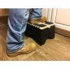 imageCamco 43635 Plastic Folding Step Stool with NonSkid  SilverTanBlack
