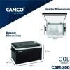 imageCamco 51512 CAM300 Portable Refrigerator AC 110VDC 12V Compact FridgeFreezer 30Liter  Keeps Food and Drinks Cold While OnTheGo  Ideal for Road Trips RVing Camping Boating and Tailgating