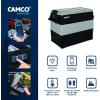imageCamco 51518 CAM550 Portable Refrigerator AC 110VDC 12V Compact FridgeFreezer 55Liter  Keeps Food and Drinks Cold While OnTheGo  Ideal for Road Trips RVing Camping Boating and Tailgating  Black