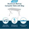 imageCamco Aluminum RollUp Campsite Table with Carrying Bag  Ideal for Tailgating Camping The Beach Parties and More  Lightweight Design and Rust Resistant 51896FrustrationFree Packaging