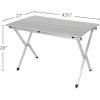 imageCamco Aluminum RollUp Campsite Table with Carrying Bag  Ideal for Tailgating Camping The Beach Parties and More  Lightweight Design and Rust Resistant 51896Standard Packaging