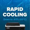 imageCamco CAM200 20Liter Portable Compact FridgeFreezer  Features Bluetooth Capable Remote Access ampamp 1 Compartment wSingle Zone Cooling  Adjusts from 4 F to 68 w2 Cooling Modes ECO ampamp MAX 51510