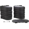 imageCamco CamperRV Dual Propane Tank Cover  Features Hinged Top Panel ampamp Custom Molded Design  Fits 2 20lb Steel Tanks  Protects Propane Tanks During Travel Camping and More  Black 50504