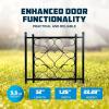 imageCamco CamperRV Screen Door Deluxe Grille  Features an Adjustable Width of 20Inches to 32Inches ampamp Crafted of HeavyDuty Aluminum  Includes Installation Hardware 43993Black