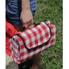 imageCamco Classic Red ampamp White Checkered Picnic Blanket with Waterproof Backing  Includes Convenient Carry Strap  Comfortable and Durable Material  Measures 51quot x 59quot  42803