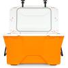 imageCamco Cupholder Attachment for Currituck Coolers  Attach to Your Cooler to Hold Cups Cans and Bottles ampamp More Great for Camping Picnics and at The Beach  51791Tangerine Exterior  White Interior