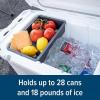imageCamco Currituck 30Quart Premium Cooler  Up to 10 Days of Ice Retention  Holds Up to 28 Cans and 18 lbs of Ice  Snowscape  51716