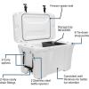 imageCamco Currituck 30Quart Premium Cooler  Up to 10 Days of Ice Retention  Holds Up to 28 Cans and 18 lbs of Ice  Snowscape  51716