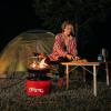 imageCamco Folding Table  Features Natural Bamboo Top ampamp Folding Aluminum Legs for RV Storage and Organization  Adjustable Height 18  26  Ideal for Tailgating Camping RVing the Beach ampamp More 51893Solid Bamboo Table