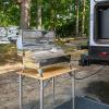 imageCamco Folding Table  Features Natural Bamboo Top ampamp Folding Aluminum Legs for RV Storage and Organization  Adjustable Height 18  26  Ideal for Tailgating Camping RVing the Beach ampamp More 51893Folding Bamboo Table