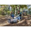 imageCamco Heavy Duty Steel Campfire Ring  27quotquot Wide with Hinged Construction Portable Collapsible Design is Easily Transportable Comes with Storage Bag  51091quot Black