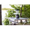 imageCamco Large Aluminum Side Table  Features Easy Setup ampamp Supports Up to 110lbs  195 L x 20 W x 2425 H  Great for Camping RVing ampamp More  Folds to 2 W for RV Storage and Organization 51891