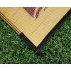 imageCamco Large Reversible Outdoor Patio Mat Easy to Clean Perfect for Picnics Cookouts Camping and The Beach 6 x 9 Brown Lattice Design 42877