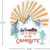 imageCamco Life is Better at The Campsite Destination Sticker DecalPersonalize Your RV Camper Interior Laptop Car Luggage and More 53252 WhiteMulticolor