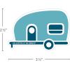 imageCamco Life is Better at The Campsite Destination Sticker DecalPersonalize Your RV Camper Interior Laptop Car Luggage and More 53252 WhiteTeal