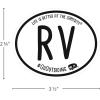 imageCamco Life is Better at The Campsite Destination Sticker DecalPersonalize Your RV Camper Interior Laptop Car Luggage and More 53252 WhiteWhite