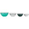 imageCamco Life is Better at The Campsite Nesting Bowl Set with Lids  Great for OnTheGo Lifestyles  Features 4 Durable Melamine Bowls with 4 Plastic Lids 53451Multi Size