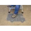 imageCamco Life is Better at The Campsite Scrub Rug  Ideal for Dirt Removal  Features a Gray Retro ClassC RV Shaped Design  Measures 26inches W x 14916inches H 53115ClassC RV