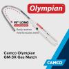 imageCamco Olympian GM3X Adjustable Flame Gas Match  Features Windproof Continuous Ignition ampamp Slender Design Equipped with Safety Lock  Refillable with Butane Lighter Fluid 57549
