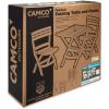 imageCamco Outdoor Table and Chair Set  Features Foldable Design for Compact RV Storage and Organization  Great for Camping Events Patios and More  NoTool Assembly  3Piece White 51640
