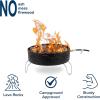 imageCamco Portable Propane Campfire  Features 8Foot Hose and Adjustable Regulator  Great for Campsites with Fire Restrictions  58047