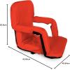imageCamco Portable Stadium Seat  Ideal for Benches Picnics The Beach Outdoor Concerts Sporting Events and More  Grey 53101Red