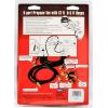 imageCamco Propane Brass 4 Port Tee Comes with 5ft and 12ft Hoses Allows for Connection Between Auxiliary Propane Cylinder and Propane Appliances 59123 Black