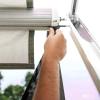 imageCamco RV Awning Shade Kit  Provides Additional Shade and Helps Lower The Temperature Under RV Awning  Measures 54inches x 180inches  51455Brown
