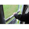 imageCamco Screen Door Cross Bar Handle  Allows for Easier Exit and Protection RV Screen Doors with Sturdy and Secure Grip  Wider Width 42188White