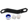 imageCamco 11630 Water Heater Drain Plug  Pack of 212 Inch WhiteWater Heater Drain Plugs and Wrench Kit