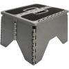 imageCamco 43635 Plastic Folding Step Stool with NonSkid  SilverSilver