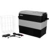 imageCamco 51518 CAM550 Portable Refrigerator AC 110VDC 12V Compact FridgeFreezer 55Liter  Keeps Food and Drinks Cold While OnTheGo  Ideal for Road Trips RVing Camping Boating and Tailgating  Black